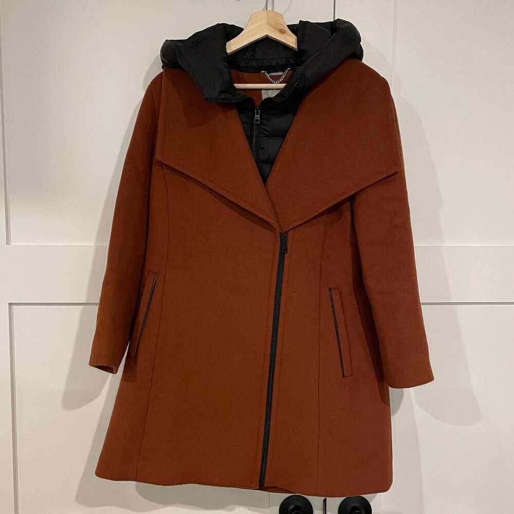 SOIA&KYO Wool coat with removable down front insert